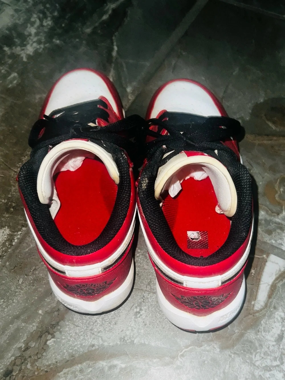 Air Jordan 1️⃣ Low “CHICAGO” Cleats s-6 for for youth football 🏈 or baseball.⚾️